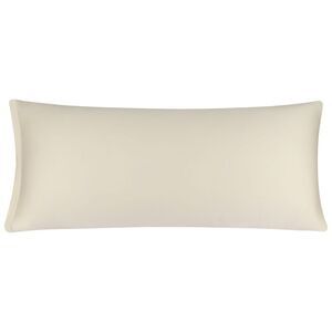 Body Pillow Cover Cotton Zipper Long Pillowcase, Beige Body(20"x48")